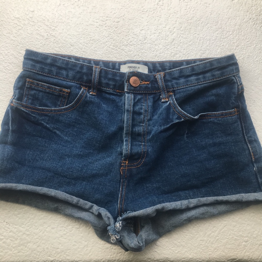 High Waisted denim shorts